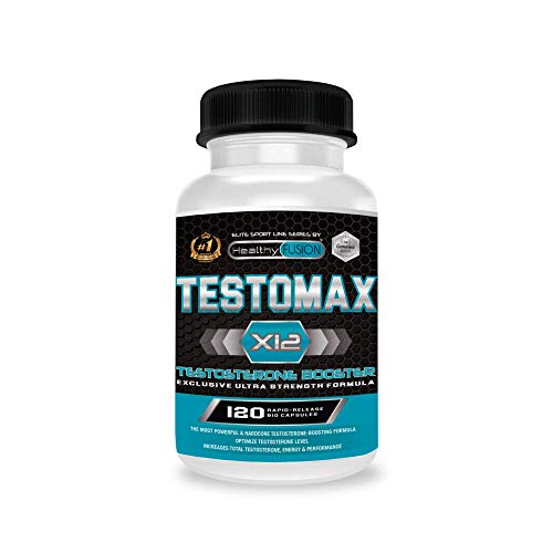 Testosterona | Potente booster de testosterona pura | Con maca andina y taurina | Potenciador sexual | Aumenta la masa muscular, el rendimiento y la libido sexual | Acción quemagrasas | 120 cápsulas