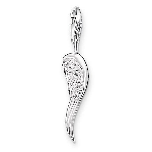 Thomas Sabo - Charm con Cierre para Mujer de Plata de Ley 925/1000 con Zirconia Cúbica