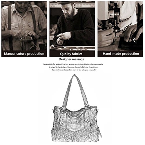 Tisdaini Bolsos de Mano Mujer Bolsos Bandolera Moda Gran Capacidad Casual Bolsos Totes Shoppers y Bolsos de Hombro