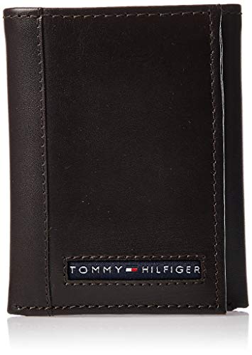 Tommy Hilfiger Logan Trifold – Cartera de piel Para Hombre - Marrón - talla única