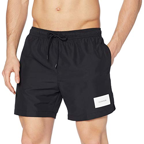 Tommy Hilfiger Medium Drawstring Bañador de natación, Negro (Black 001), L para Hombre