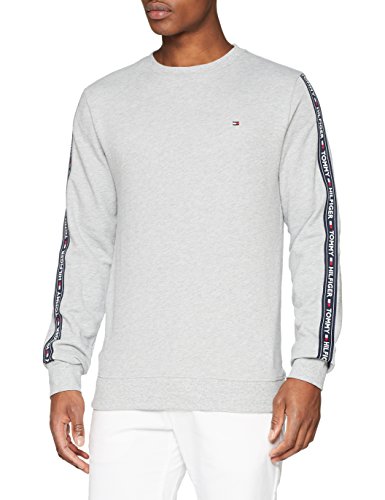 Tommy Hilfiger Track Top LS HWK Sudadera, Gris (Grey Heather 004), Medium para Hombre