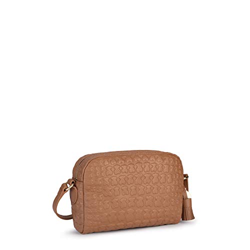 Tous Sherton, Bolso Bandolera para Mujer, Marrón (Cuero 995890622), 19x14x5 cm (W x H x L)