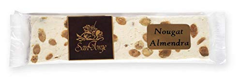 Turrón Nougat de Almendra - Formato 300 gramos - Dulce típico francés similar al turrón - Elaborado en España