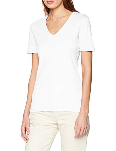 United Colors of Benetton T-Shirt Camiseta de Tirantes, Blanco (Bianco 101), X-Large para Mujer