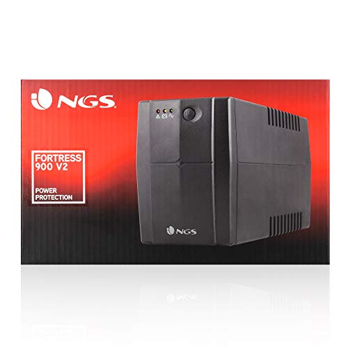 UPS Off-Line 360W Fortress 900 V2. Color Negro. NGS