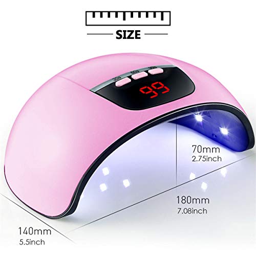 Uv Llevó La Lámpara de Uñas para Esmalte de Gel 45 W de Inducción Inteligente Usb Power Nail Lamp Professional Nailtool