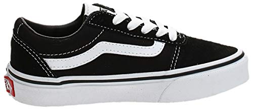 Vans Ward Suede/Canvas, Zapatillas Unisex Niños, Negro ((Suede/Canvas) Black/White Iju) 34 EU