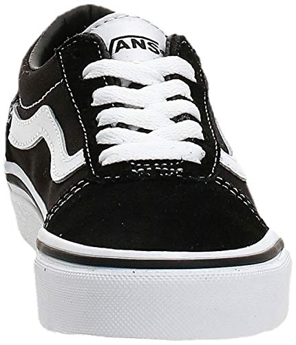 Vans Ward Suede/Canvas, Zapatillas Unisex Niños, Negro ((Suede/Canvas) Black/White Iju) 34 EU