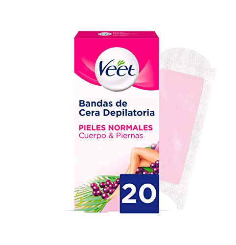 VEET Easy gelwax bandas de cera depilatoria piel normal caja 20 uds