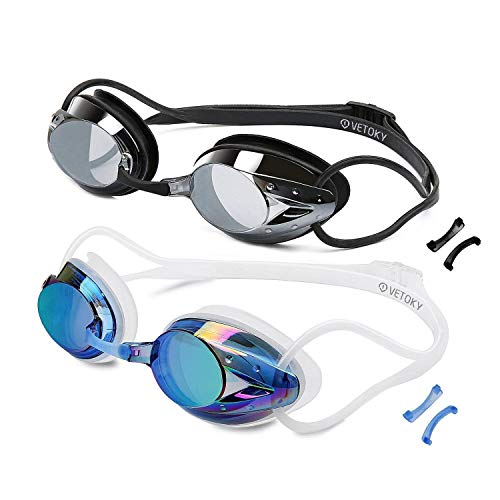 vetoky Gafas de Natación, Antiniebla Gafas para Nadar Protección UV sin Fugas para Adultos Y Niños