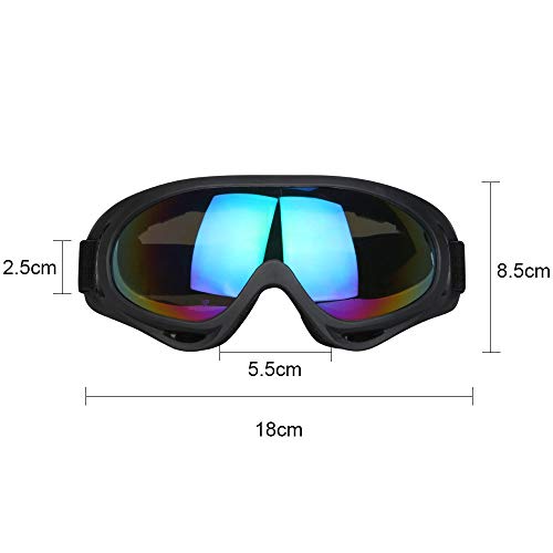 Vicloon Gafas de Nieve a Prueba de Viento UV400 Ciclismo Moto Snowmobile Ski Goggles Eyewear Deportes Gafas de Seguridad de protección