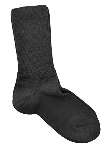 vitsocks Calcetines Extra Anchos No Aprieten Hombre (3 PARES) Buenos para Circulación, negro, 39-41