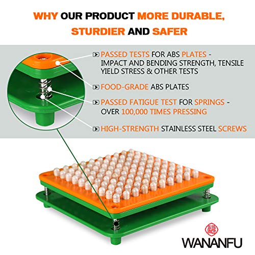 Wananfu - 100 agujeros Máquina de llenado de cápsulas 00, Usar con cápsulas vacías tamaño 00, Máquina de cápsulas tamaño 00, The Capsule Machine