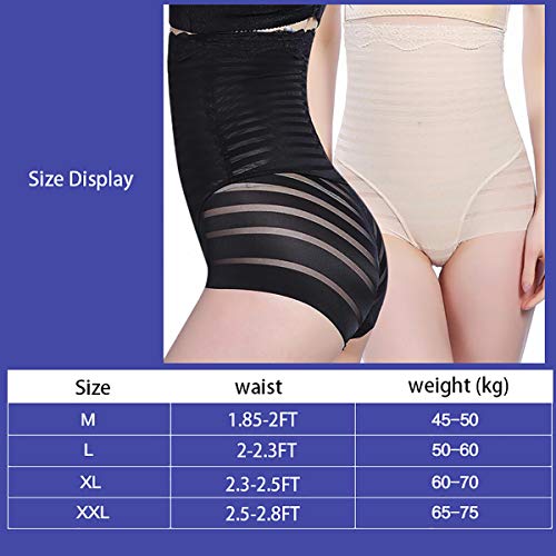 WILLQ Fajas para Mujer Cintura Alta Control de Abdomen,Levantador de glúteos Bragas Faja Shorts Compresión Body Shaper,Negro,XXL