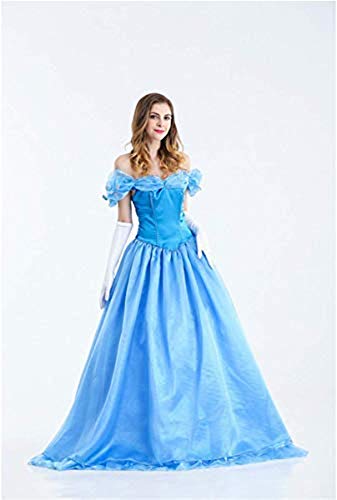 Xyfw Vestido De Princesa De Cuento De Hadas Sexy para Mujer Disfraz De Cenicienta para Adultos Cosplay De Carnaval Disfraces De Carnaval De Halloween Disfraces De Carnaval Fiestas,XXL