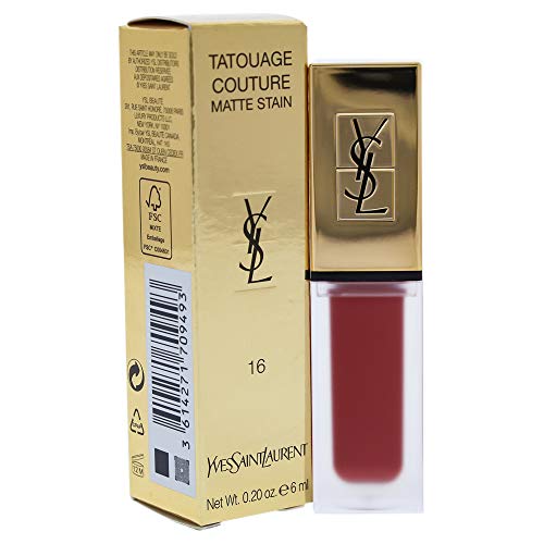 Ysl Ysl Tatouage Couture Matte Lip Stain 16 Nude Emblem 6 Ml - 6 gr