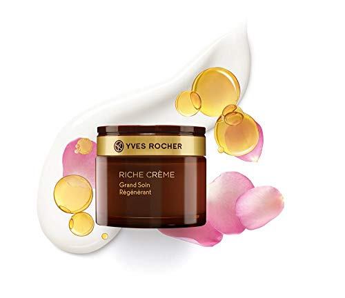 Yves Rocher Crema facial cuidado intensivo de día y noche, 75 ml, reconstituye, regenera, disimula las arrugas, compuesto 30 aceites valiosos