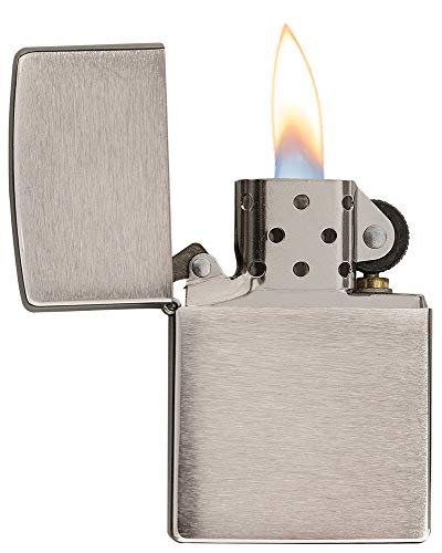 Zippo Brush Chrome Encendedor, Metal, Cromo, Única