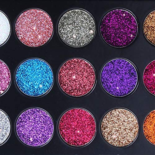 1 juego 15 colores de sombra de ojos Paleta de maquillaje Beauty con purpurina brillos metálicos para sombra de ojos cosmética mineral (01)