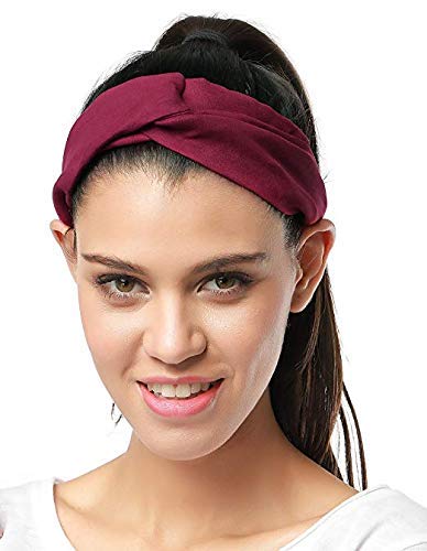 10 Diademas Turbante Mujer Cintas Pelo Elastica Flor Vintage Impreso Yoga Elástico Para Cabeza Venda De Pelo Anudado Niñas Lazo Bandana Pañuelo Tela Twisted Nudo Headwrap Cabello Hair Band Accesorios