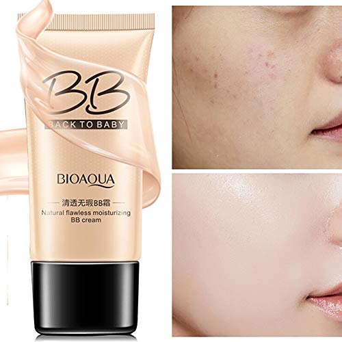 1PC Pro Makeup Magic Bb Cream Make-up Designer BB Cream Nude Magique Fondo de maquillaje Skin Active BB Cream Perfeccionador Prodigioso Pieles Mixtas a Grasas (Beige natural)