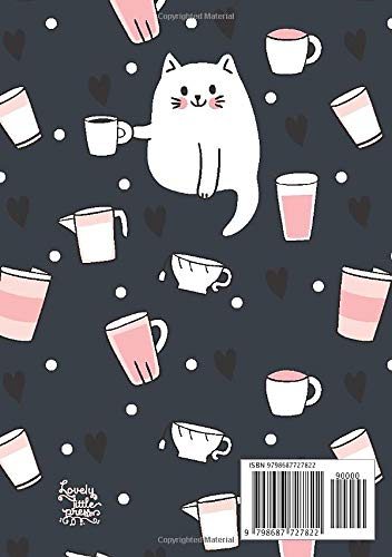 2021-2022 Two Year Diary | Busy Coffee Addict Cat: A5 Month to View UK Planner | Motivational Personal Organisers, Agendas, Schedule Planners, Monthly Calendars (Moon Phases, Tabs)