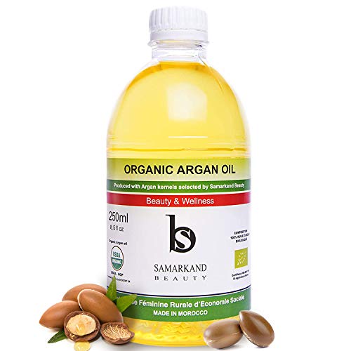 250 ml Aceite de Argán BIO 100% Puro Primera Presión en Frío para Pelo y Piel - El Original de Marruecos