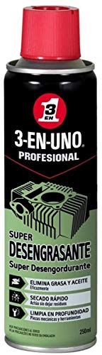 3 EN UNO Profesional 34473 - Super Desengrasante en Spray, Incoloro - 250 ml