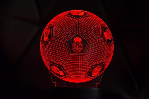 3D LAMPARAS Oficial Balon del Real Madrid Lámpara 2019-2020 Pelota para Bebe niño Kids Hombre Mujer Mejor Decoracion para hogar Original Accesorios