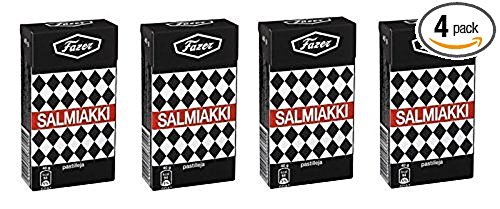 4 Boxes (40g) of Fazer Salmiakki