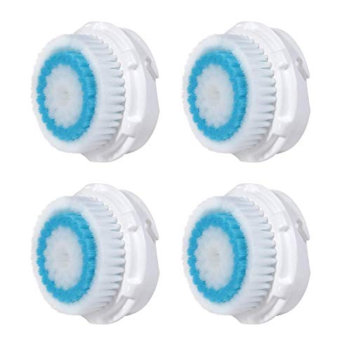 4 x cabezas de cepillo Cabezal de cepillo compatible para la limpieza facial con poros profundos de Clarisonic (Deep Pore).