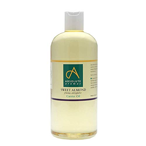 Absolute Aromas Aceite de almendras dulce 500ml - Puro, natural, prensado en frío y sin crueldad animal. Vegano, sin OGM - Aceite para masajes e hidratante para el cabello, piel, cara y uñas (500ml)