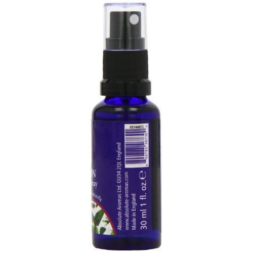 Absolute Aromas Spray Natural Relajante para Habitaciones 30ml con Aceites Esenciales de Bergamota, Lavanda, Vetiver y Petitgrain - Spray para antes de acostarse, ayuda a relajar el cuerpo y la mente