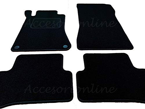 Accesorionline Alfombrillas Mercedes Benz Clase C 2000-2007 alfombras W203 esterillas sportcoupe Sedan Estate Sport Coupe S203 C203 CL203