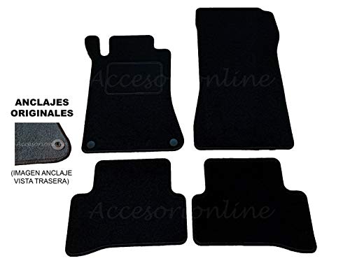 Accesorionline Alfombrillas Mercedes Benz Clase C 2000-2007 alfombras W203 esterillas sportcoupe Sedan Estate Sport Coupe S203 C203 CL203