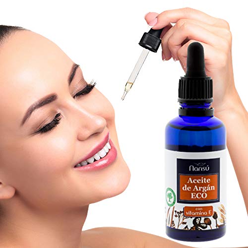 Aceite de Argan puro 100% natural de Marruecos Bio/Ecológico pelo, piel, cuerpo y uñas - prensado en antiencrespamiento frío hidratante - antiarrugas