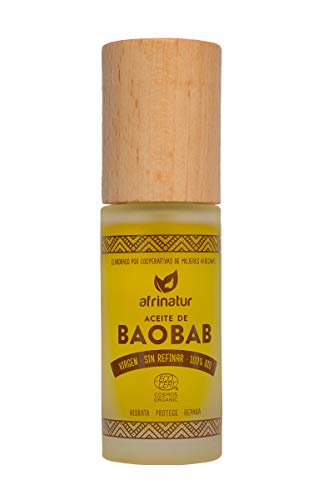 Aceite de baobab Afrinatur · puro · sin refinar · 100% BIO Ecológico Certificado Ecocert · 30 ml