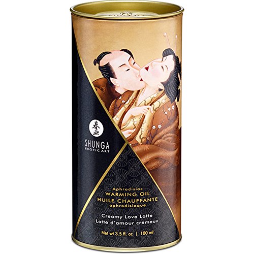 Aceite de Masaje Afrodisíaco Efecto Calor de Love Latte 100 ml. – Shunga - Juego para tus sentidos: estimula tu tacto, tu gusto y tu olfato!