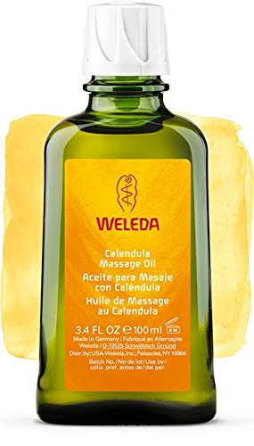 Aceite para Masaje con Caléndula, Pieles Sensibles - Weleda (100 ml)- Se envía con: muestra gratis y una tarjeta superbonita que puedes usar como marca-páginas!