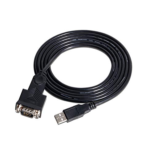 Adaptador USB a serie, Benfei 1,8m USB a RS-232 hembra (9 pines) DB9 cable serie, chipset, Windows 10/8.1/8/7, Mac OS X 10.6 y superiores