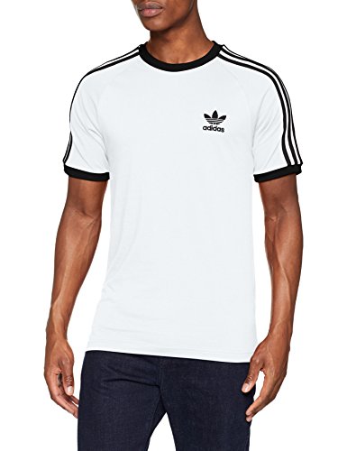 adidas 3-Stripes tee T-Shirt, Hombre, White, M