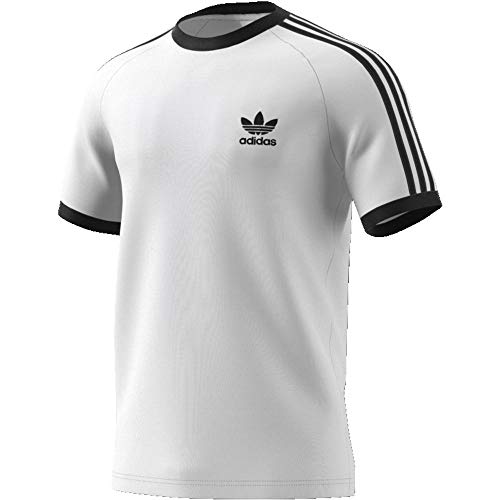 adidas 3-Stripes tee T-Shirt, Hombre, White, M