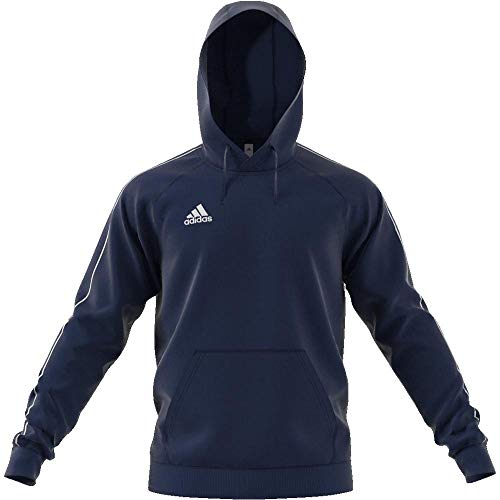 adidas CORE18 Hoody Sudadera con Capucha, Hombre, Azul (Azul/Blanco), M