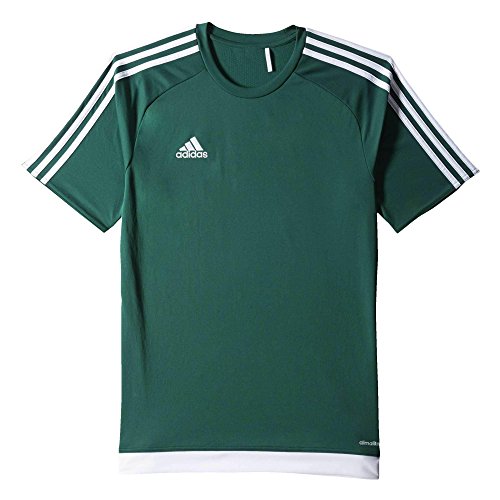 adidas Estro 15 JSY - Camiseta para hombre, color verde opalo/blanco, talla L