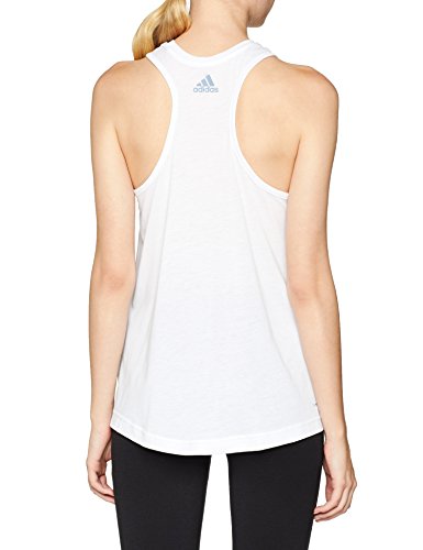 adidas Logo Cool Tank Camisa de Golf, Mujer, Blanco, M