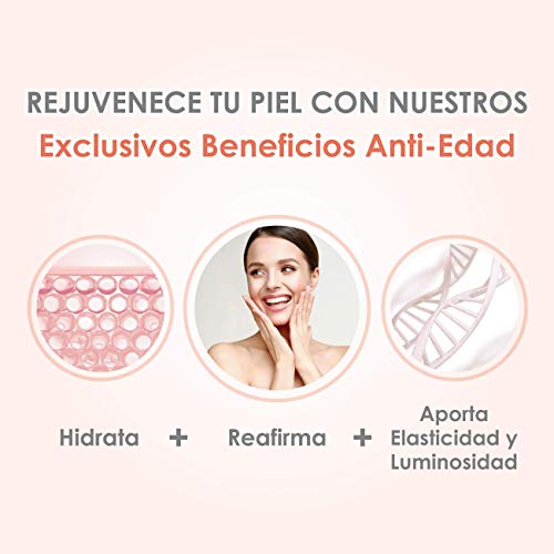 ADIÓS ARRUGAS | Previene y elimina las Arrugas | Piel más Hidratada, Firme y Rejuvenecida | Colágeno Hidrolizado + Ácido Hialurónico + Coenzima Q10 + Ácido Alfa Lipoico + Vitamina C | 50U.