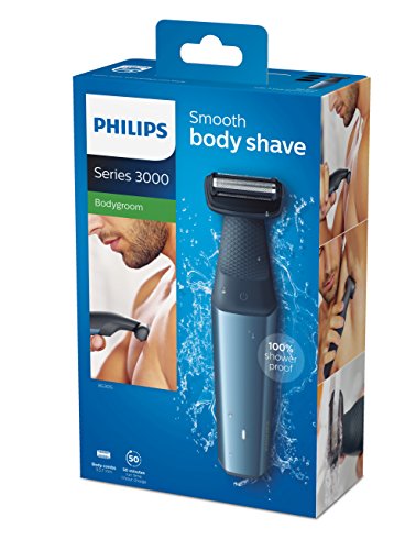 Afeitadora corporal Bodygroom Series 3000 de Philips, respetuoso con la piel BG3015/15