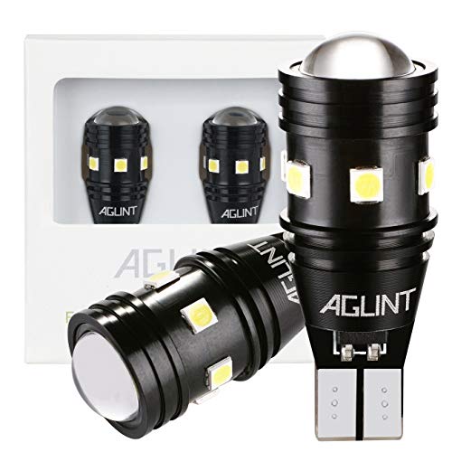 AGLINT 2X Alta Brillante Luz de Estacionamiento 912 921 W16W T15 3030 Canbus Error Gratuito Bombillas Para Coche LED Copia de seguridad Luz de Marcha Atrás Bombilla, Xenon Blanco