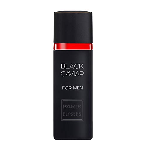 Agua de colonia Black Caviar (100 ml) - Para hombre - Perfume de Paris Elysées